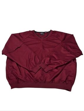 ✨2/$25 PGA Tour Maroon Windbreaker removable sleeve water proof wind resistant